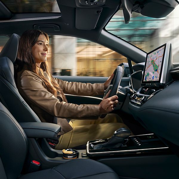 Interieur van de Corolla Cross