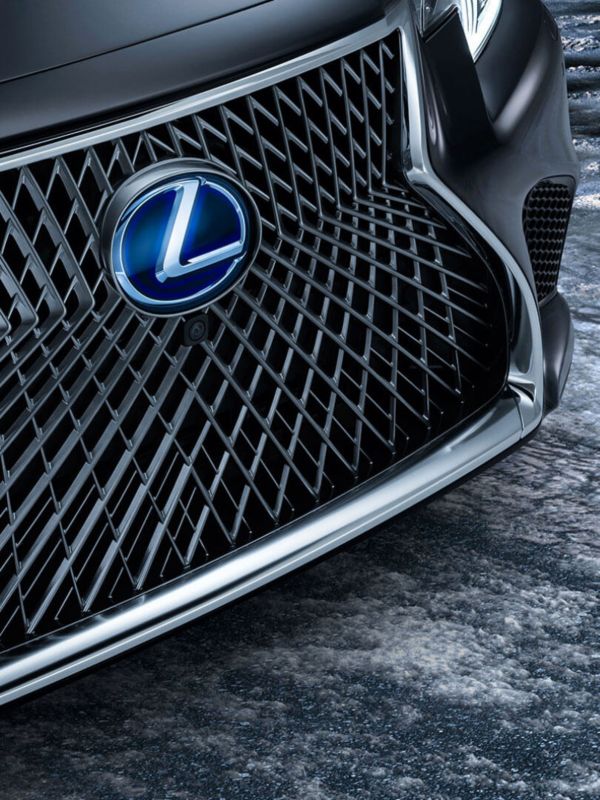 close up of car grille