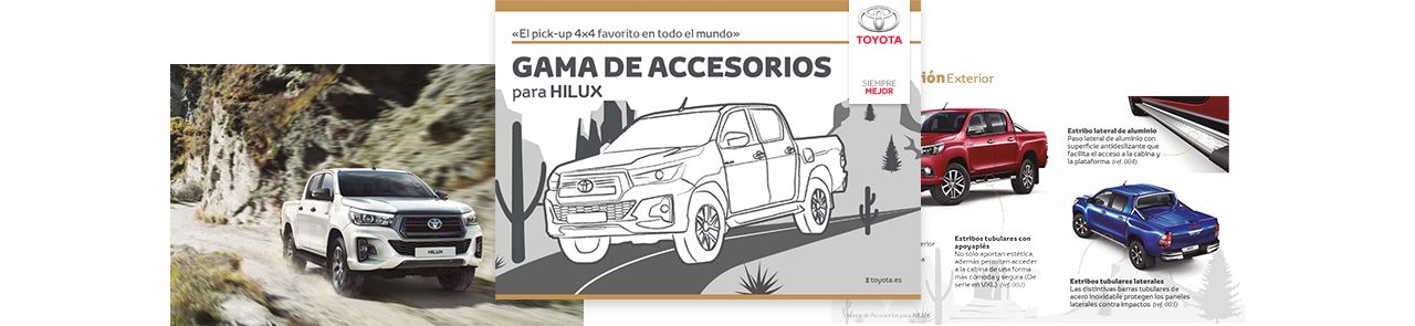 Desanimarse es suficiente azafata Tu Toyota Hilux, más completo con los accesorios originales
