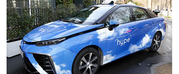 Hydrogen-powered taxis