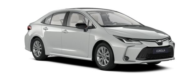 Динамично сиво Corolla 1.8 HSD Executive MY24 страничен изглед