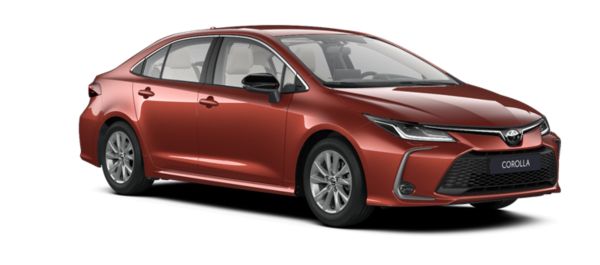 Динамично сиво Corolla 1.8 HSD Executive MY24 страничен изглед