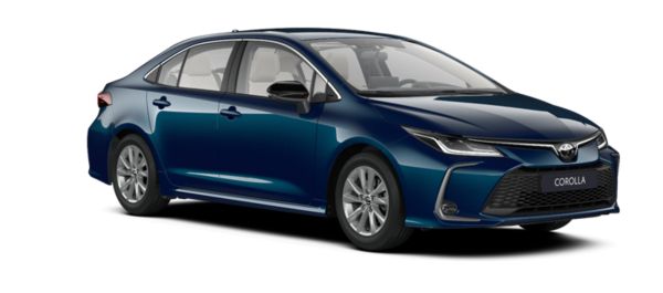 Динамично сиво Corolla 1.8 HSD Executive MY24 страничен изглед