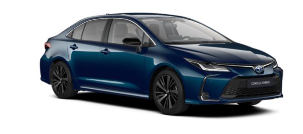 Динамично сив Corolla 1.8 HSD Executive Plus MY24 страничен изглед