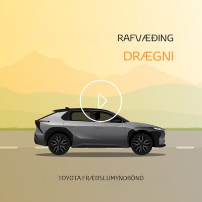 Hversu langt get ég ekið á Toyota rafmagnsbíl (BEV)?