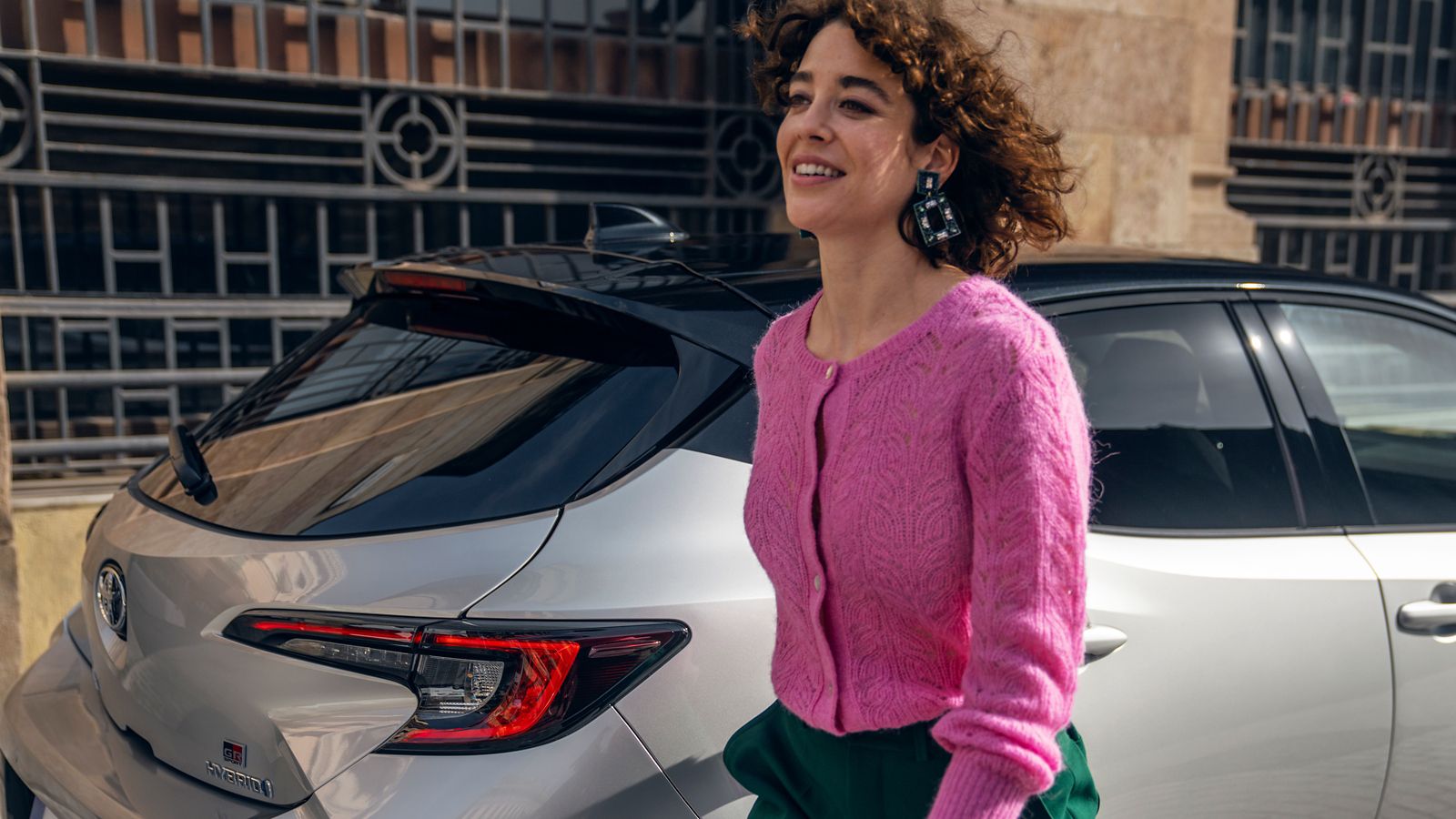  An owner with their Toyota Corolla Hatchback
