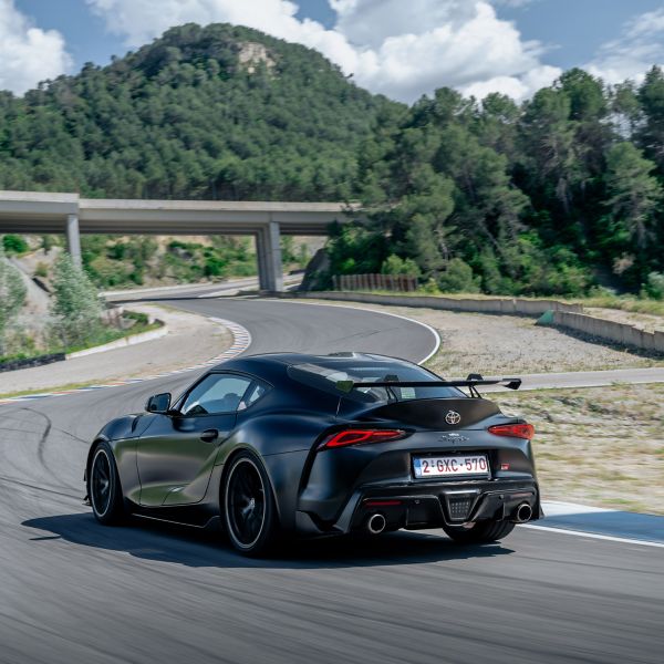GR, Supra, A90, Final, Edition, Dynamisch, linker, achteraanzicht, exterieur