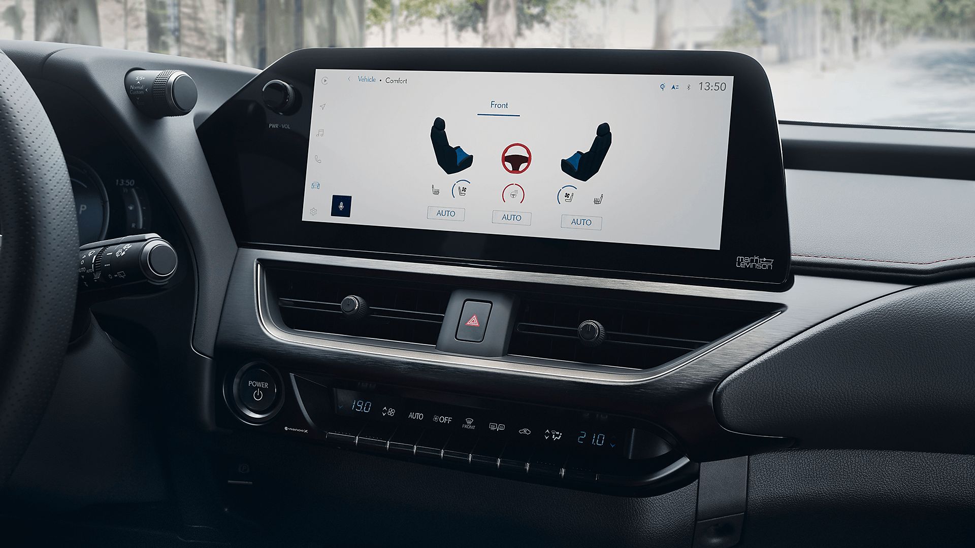  A Lexus UX multimedia display
