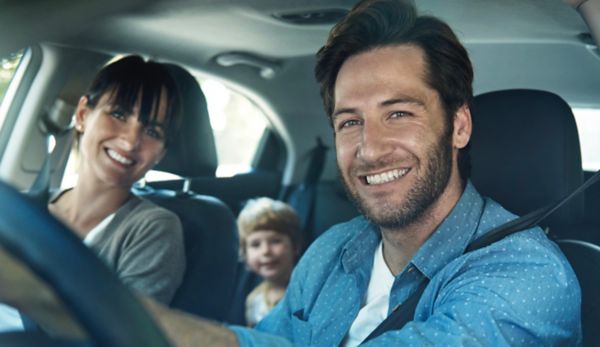 Family in the car