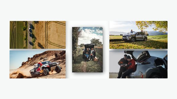 Bild-Collage mit Motiven aus dem Toyota Magazin