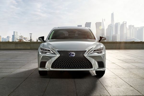 Front exterior of a Lexus LS