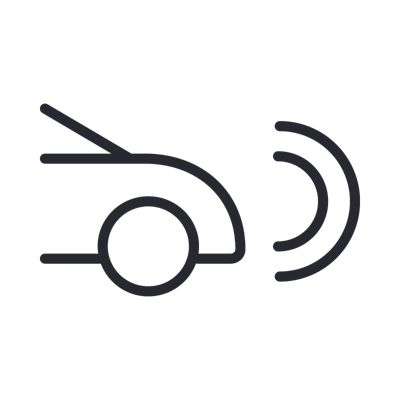 Icon eines halb angeschnittenen Fahrzeuges