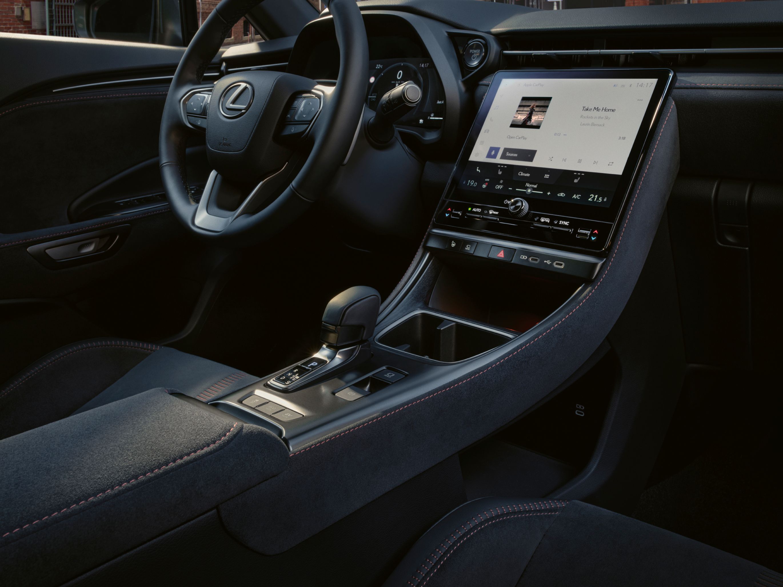 interior de um Lexus