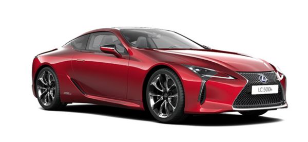 Profil boczny samochodu Lexus LC