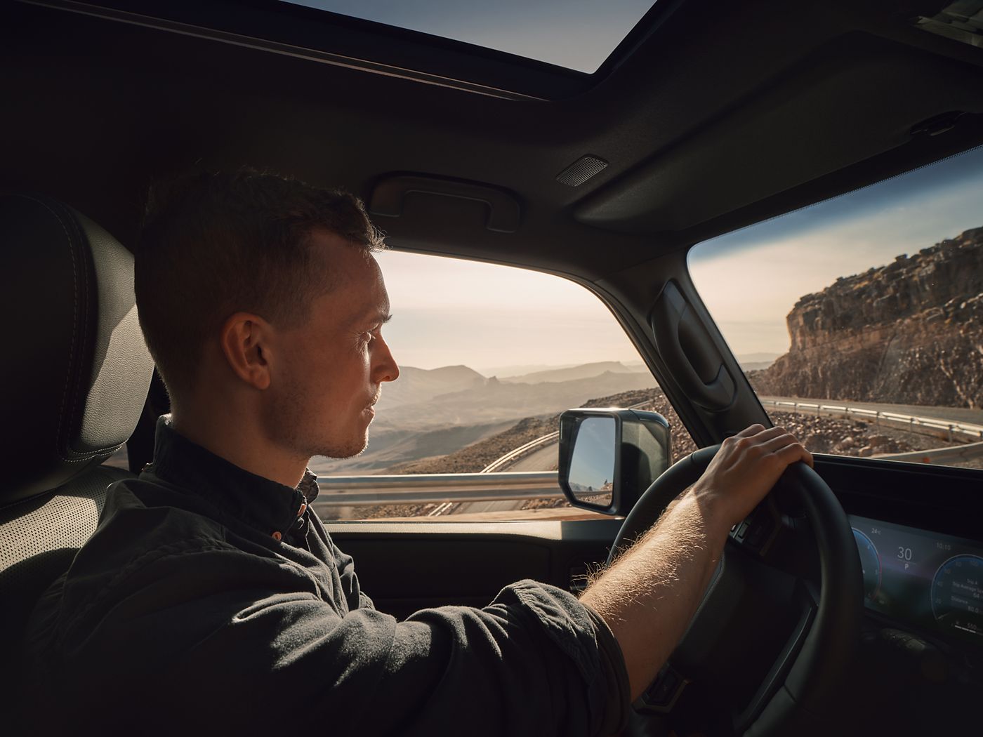 The Land Cruiser driver confidently tackling a mountain road