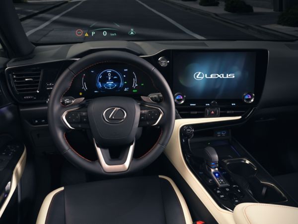 Interior of a Lexus car