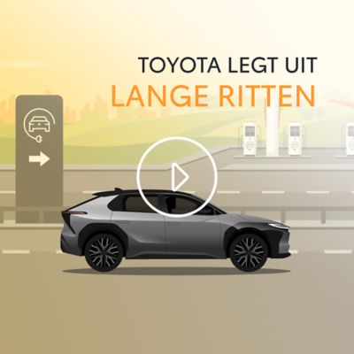 Hoe optimaliseer je lange ritten met mijn Toyota BEV?