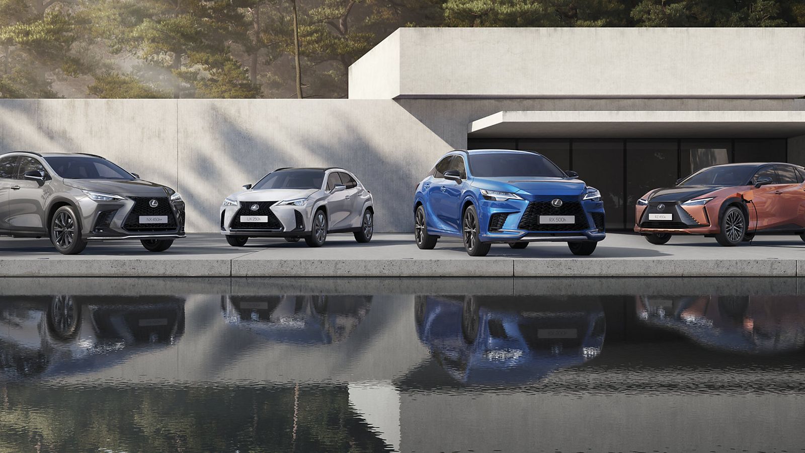 collection of Lexus cars