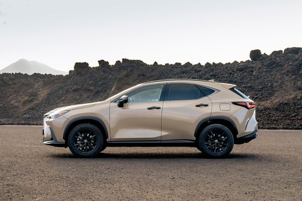 Lexus, NX, Overtrail, rechter, zijaanzicht, maan, landschap, exterieur