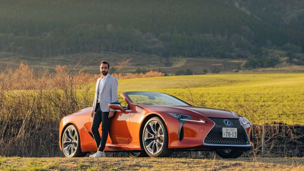 Lexus, exterieur, LC, Convertible, vooraanzicht, oranje, rood, Lionel, Beccat