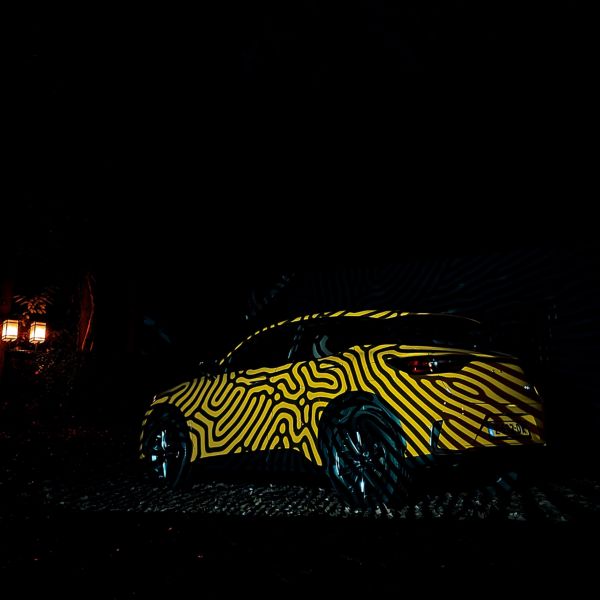 Lexus, lbx, glow, eindhoven, autoprojectie, linker, achterzijde