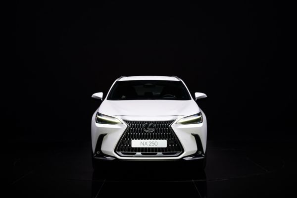 A man sat in a Lexus NX