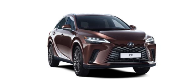 Vooraanzicht van een Lexus Sonic Platium RX 450h+