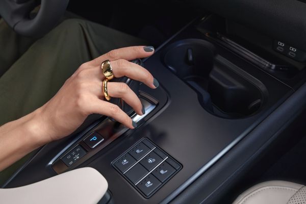 Person using Lexus controls