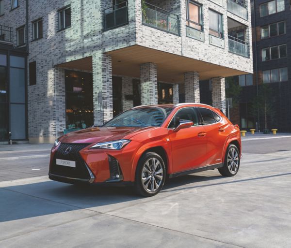 Lexus UX MY22 driving on a road