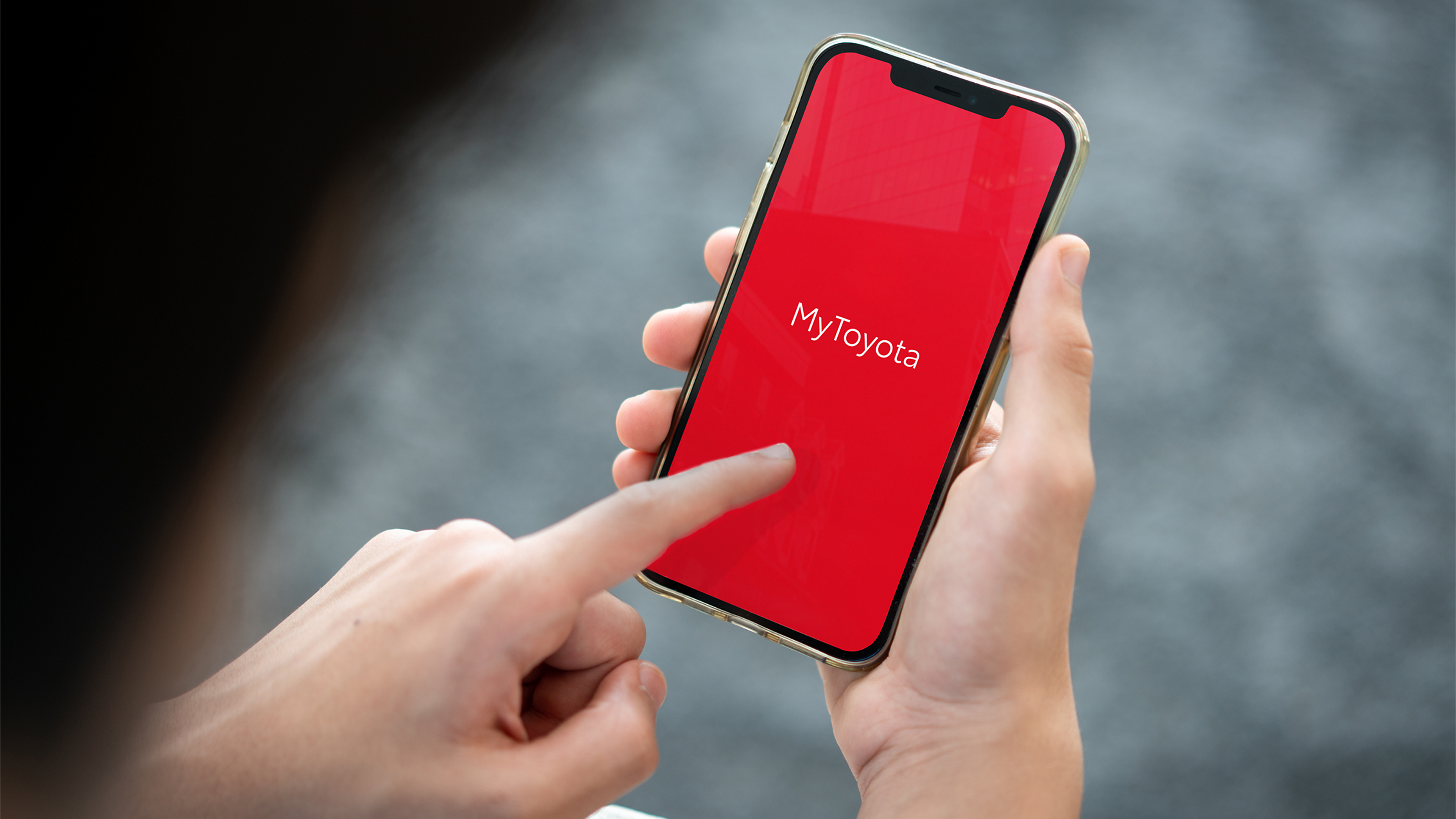 Nutitelefon, milles on MyToyota rakendus