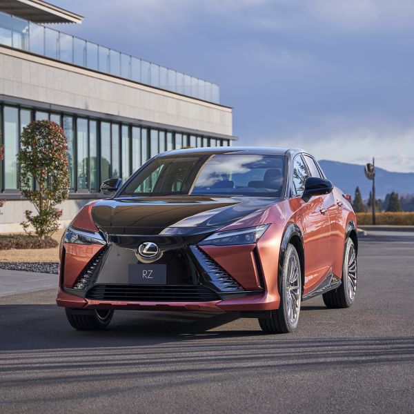 Front view of a Lexus RZ