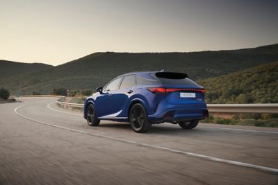 The interior cabin of a Lexus RX