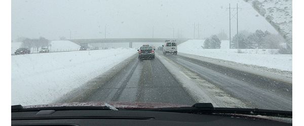 Nevada Filomena en las carreteras