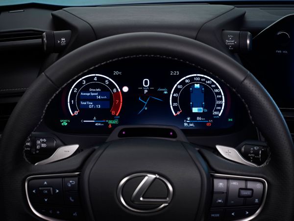 Cockpit van een Lexus UX