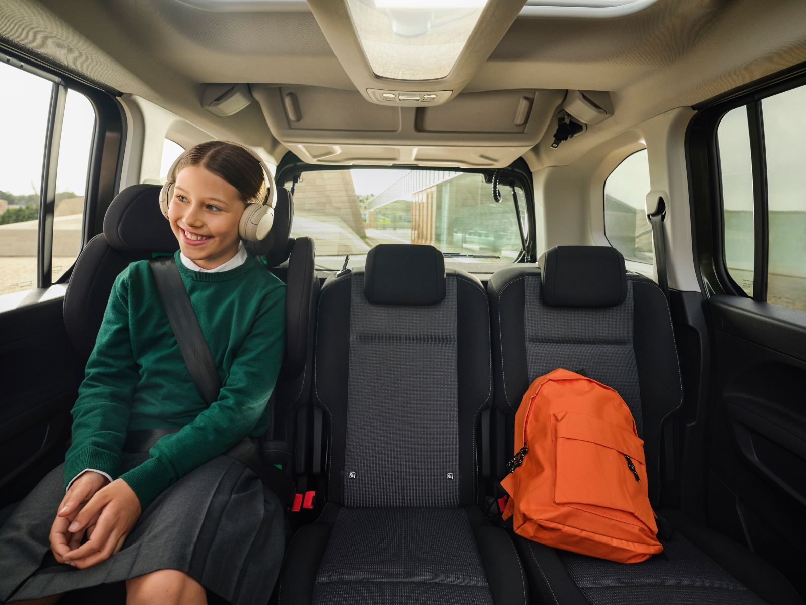 Abitacolo di Toyota Proace City Verso con passeggeri