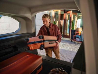 The Proace City Verso’s overhead storage lockers 