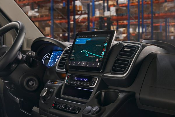 The Proace Max Electric’s ProTouch multimedia display 