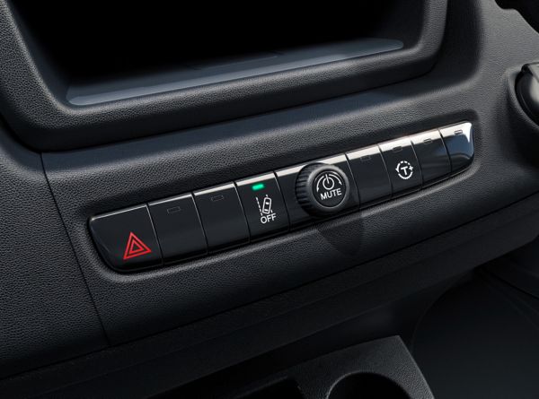 The Proace Max's Toyota Traction Select Switch