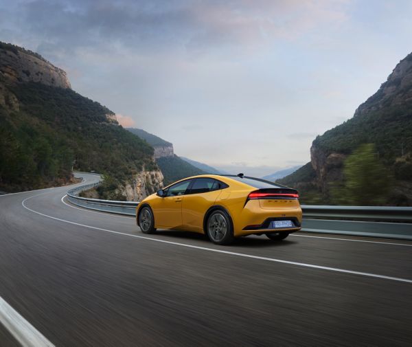 Toyota Prius Plug-in driving on road