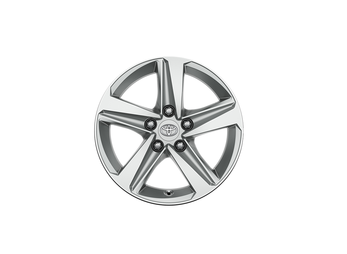 Stříbrný automobilový disk.