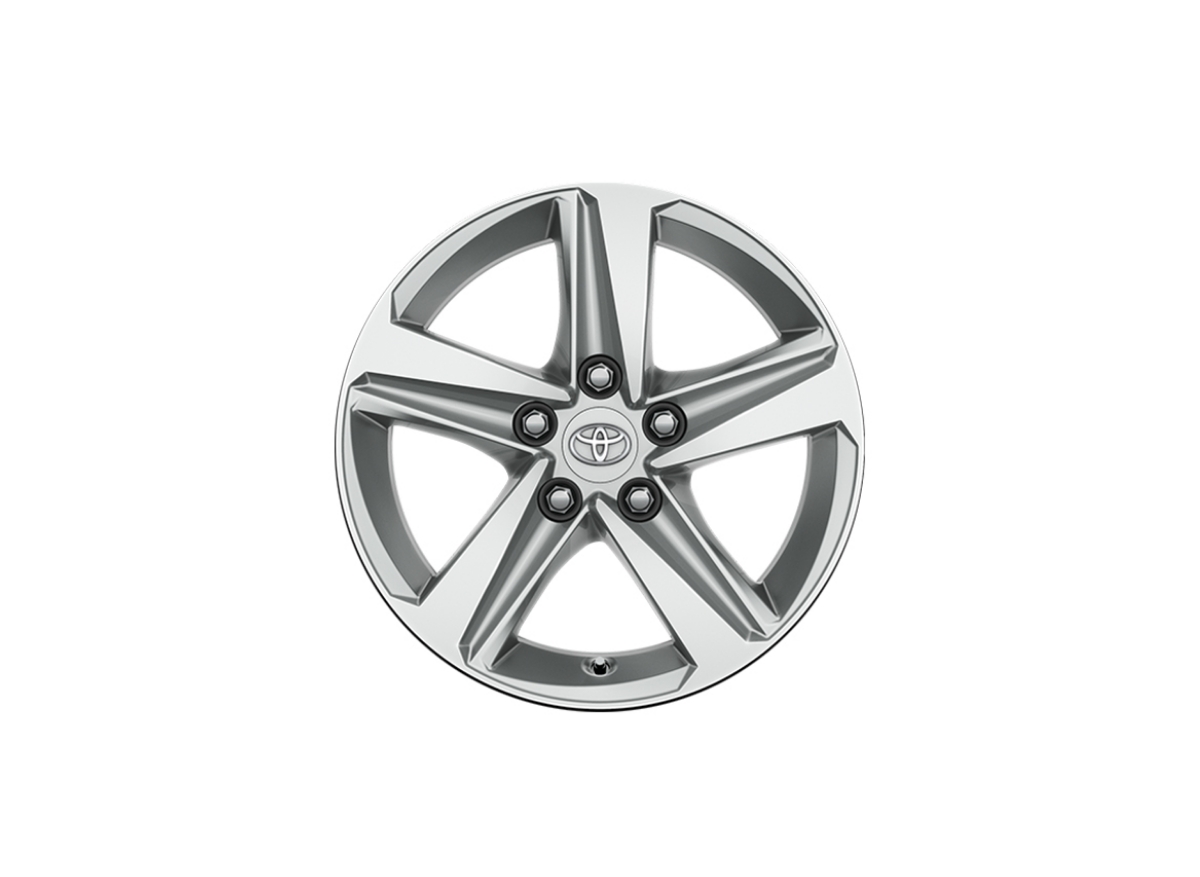 Stříbrný automobilový disk.