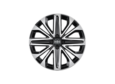 Černé a stříbrné kolo s pneumatikou