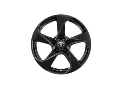 Černé lité kolo s pneumatikou