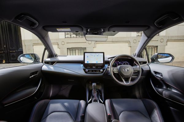 interior of a Toyota Corolla