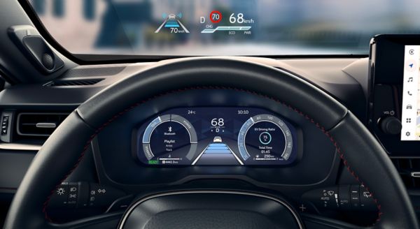 Toyota dashboard closeup