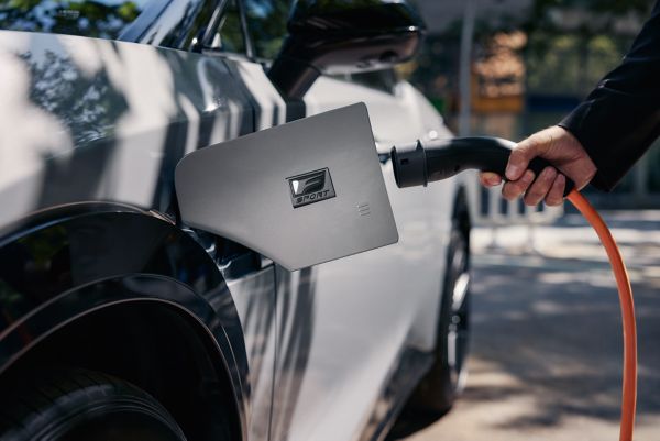 Lexus RZ being charged