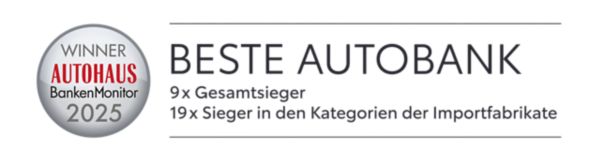 Illustration: Autohaus BankenMonitor Winner 19 x Beste Autobank