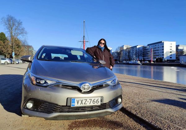 Erika Uski ja Toyota Auris