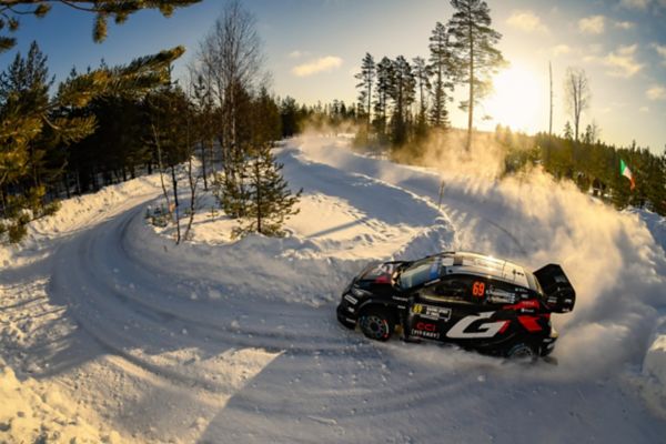 TOYOTA GAZOO Racingin Kalle Rovanperä Ruotsin rallissa.