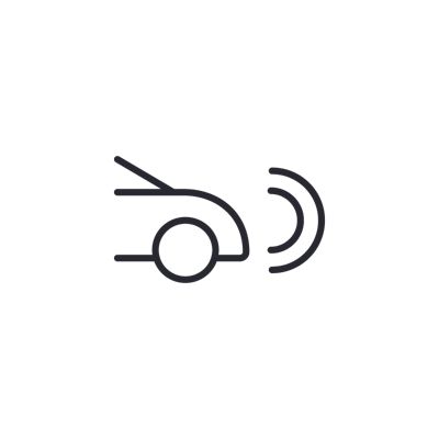 Icon eines halb angeschnittenen Fahrzeuges